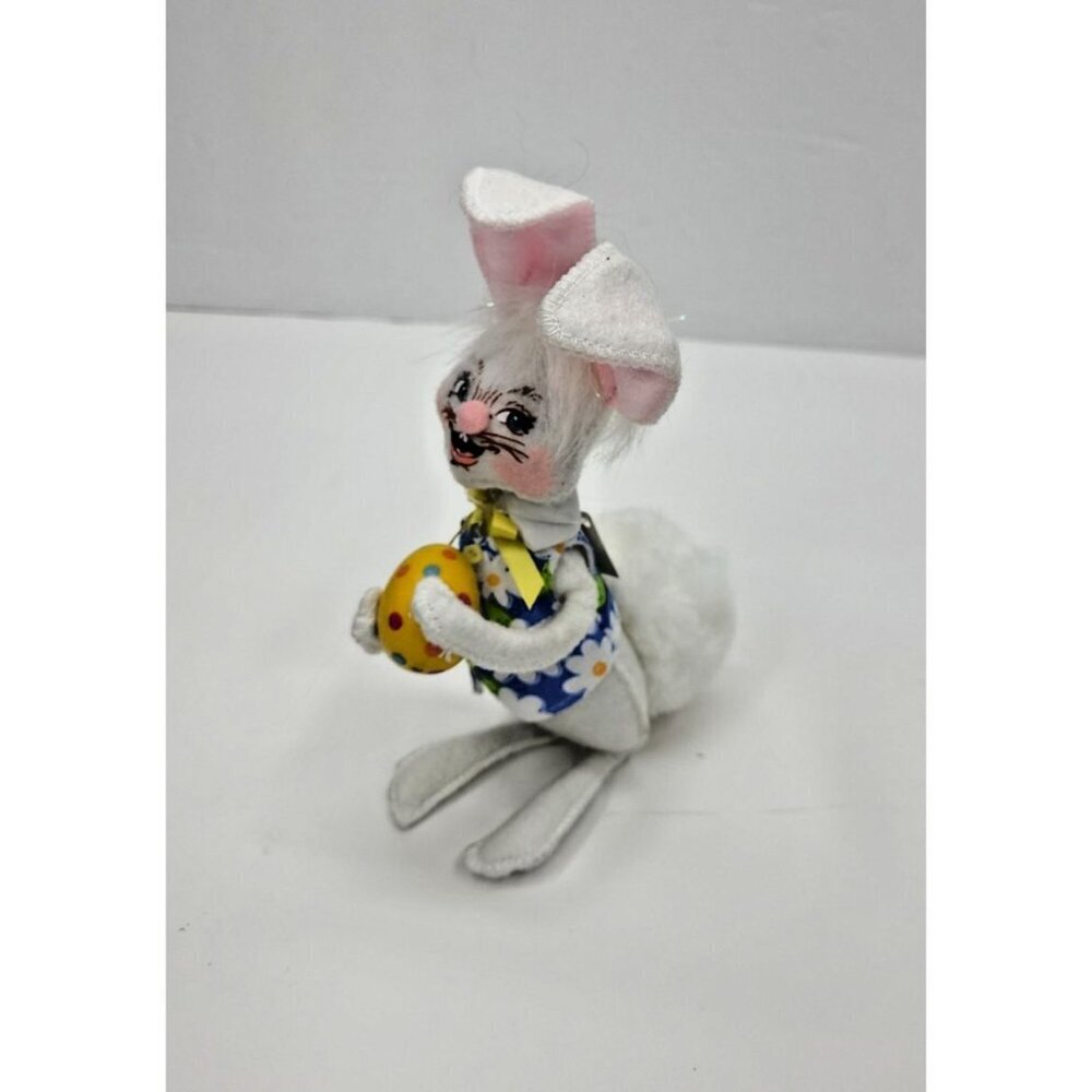 Annalee 6in Easter Boy Bunny Holding Easter Egg New with Tags 200810 Blue Vest - Picture 2 of 6